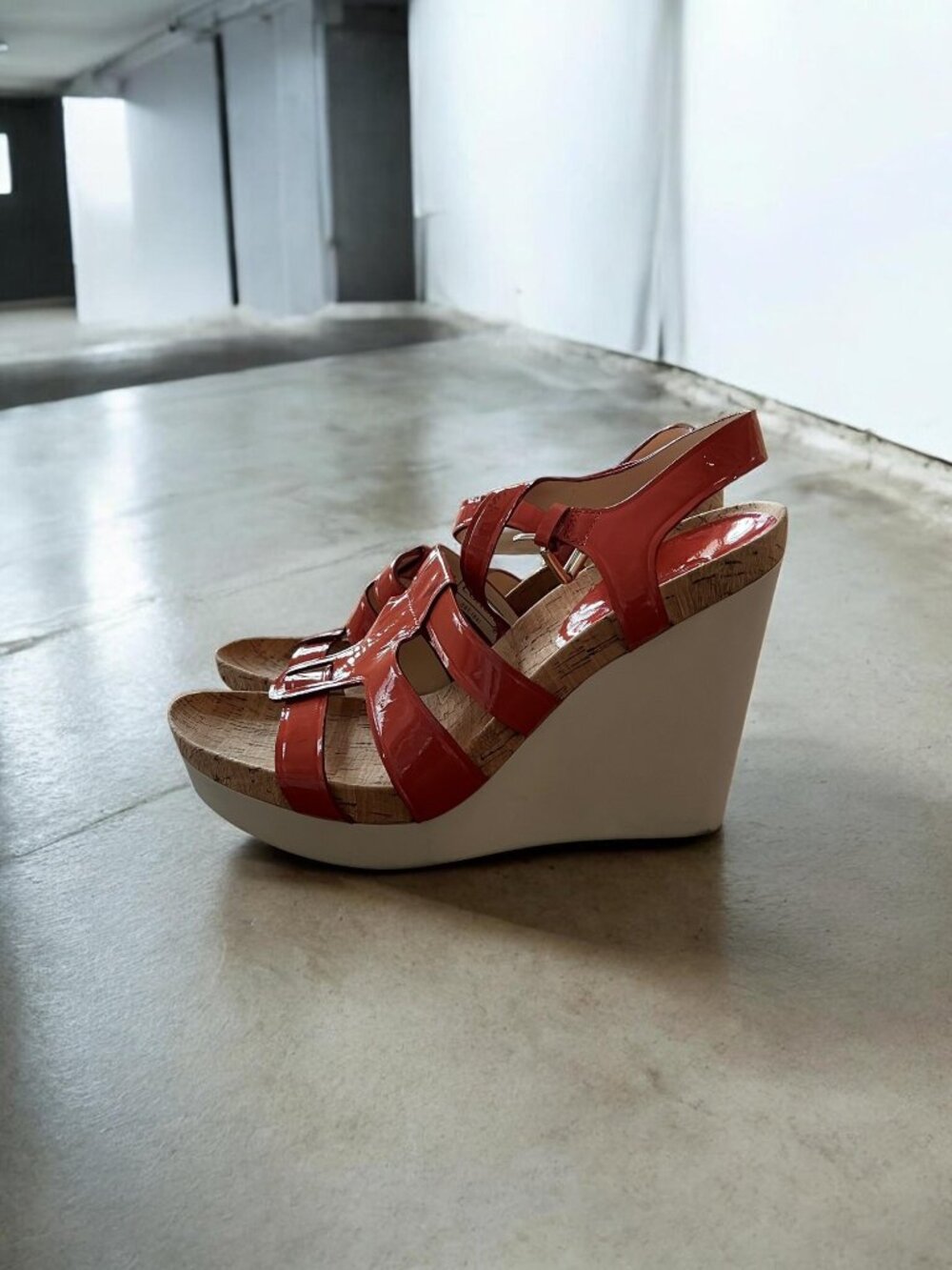 Coach Leala Cork Wedge Sandals Platform Sole Women’s Size 10  Contemporary Style